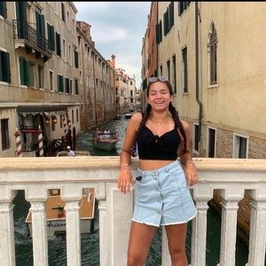 Denim skirt size small